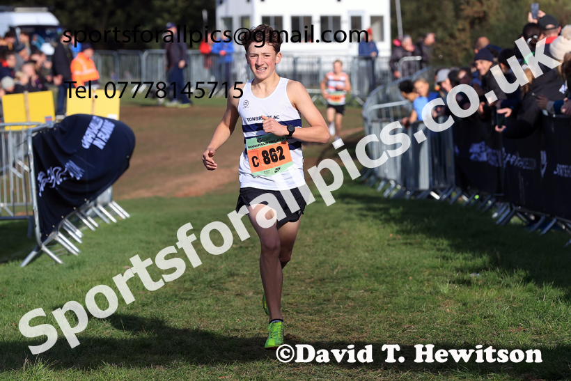 Boys Under-15s 2025 National Cross Country Relays, Berry Hill Park, Mansfield. Photo: David T. Hewitson/Sports for All Pics